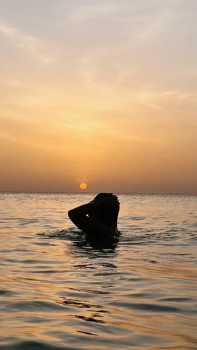 Atardecer frente al mar